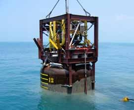 than single suction piles.
