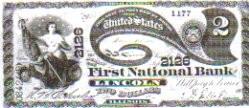 14. The $2 United States note of the First Charter period (1863-1875) is known among