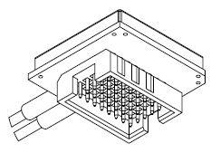 Dimensions 40 pin SAMTEC YFT (Narrow socket) Available termini/connectors: