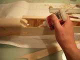 Apply glue to the fuselage sides,