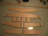 Lay the 1/16 balsa stab bottom sheet over the plans