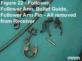 Now the follower, follower arm, and bullet guide will