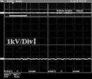 NX Function Example Impulse Noise Countermeasure Impulse Noise Generator: INS-442 (4kV, nsec) + C 6d (4d+2d) ATT Oscilloscope: TDS7254 NX cwithout Filter 4kV Applied Impulse Voltage: