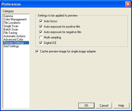Preview Settings Automating Previews Automating Previews The Preview Settings category determines the