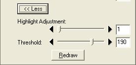 If the desired results are not achieved, adjust settings and click Redraw again.