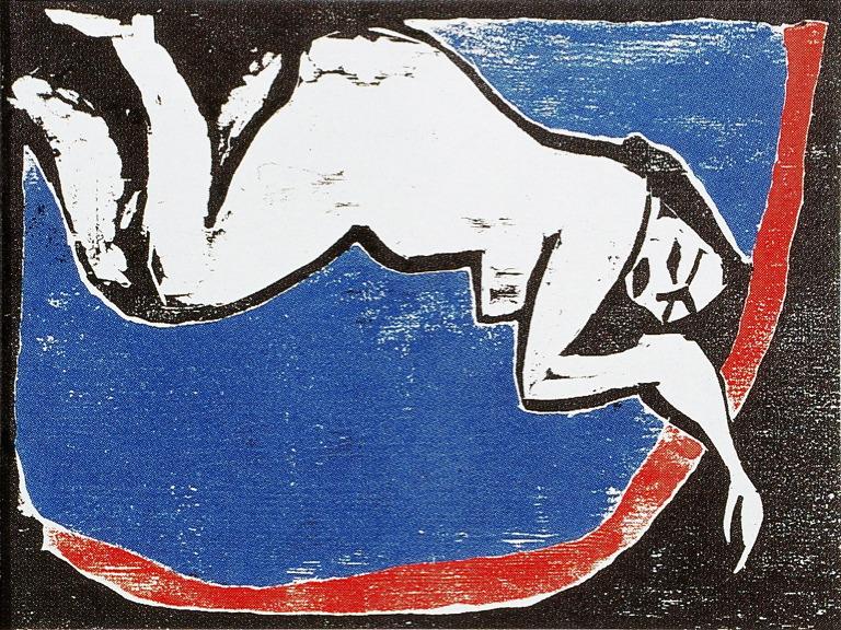Heckel - Woman Reclining (Liegende) 1909 This is some of Heckel s graphic work