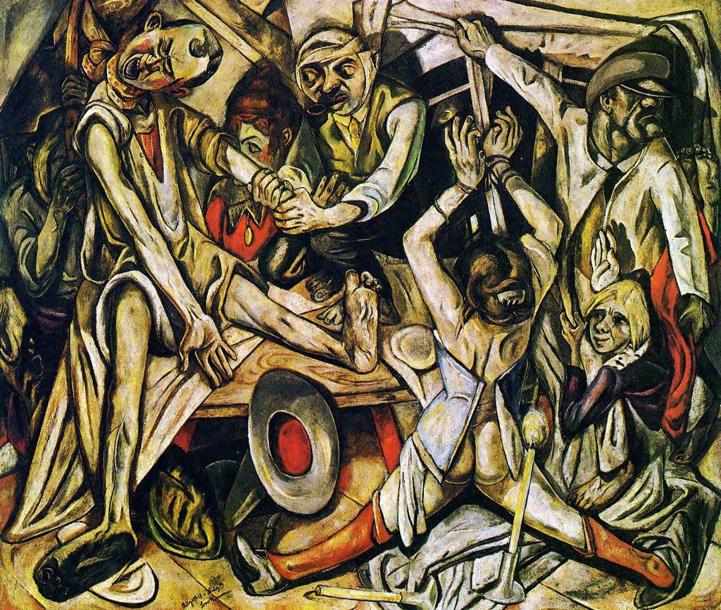 Max Beckman Began as may others as an Impressionist. After WW I, the Nazis labelled his work degenerate and forced him to leave his teaching position and Germany.