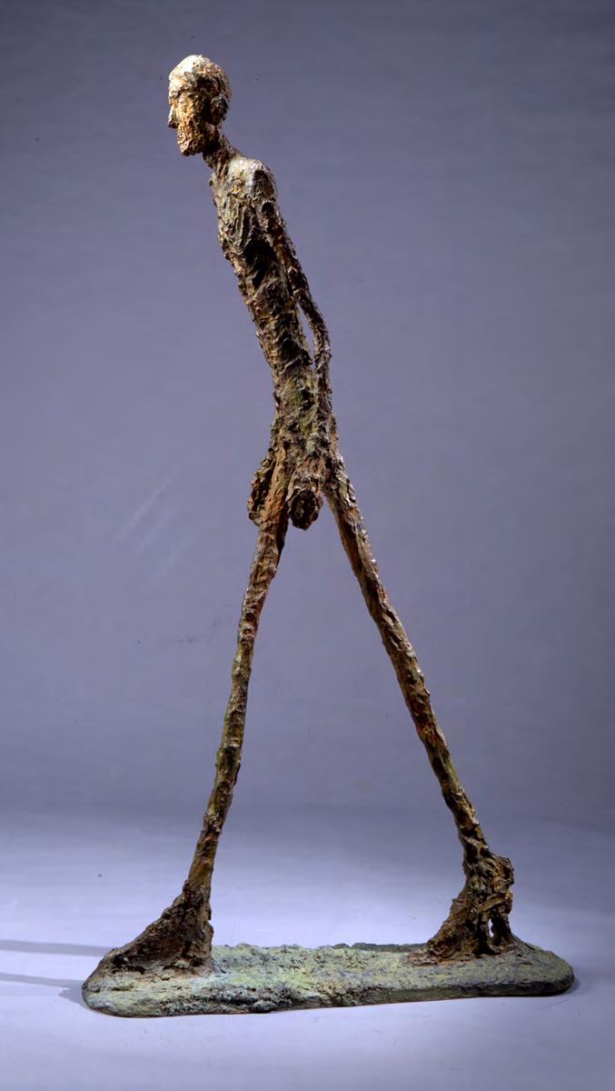 Alberto Giacometti The figures in his sculptures are recognized by their emaciated and