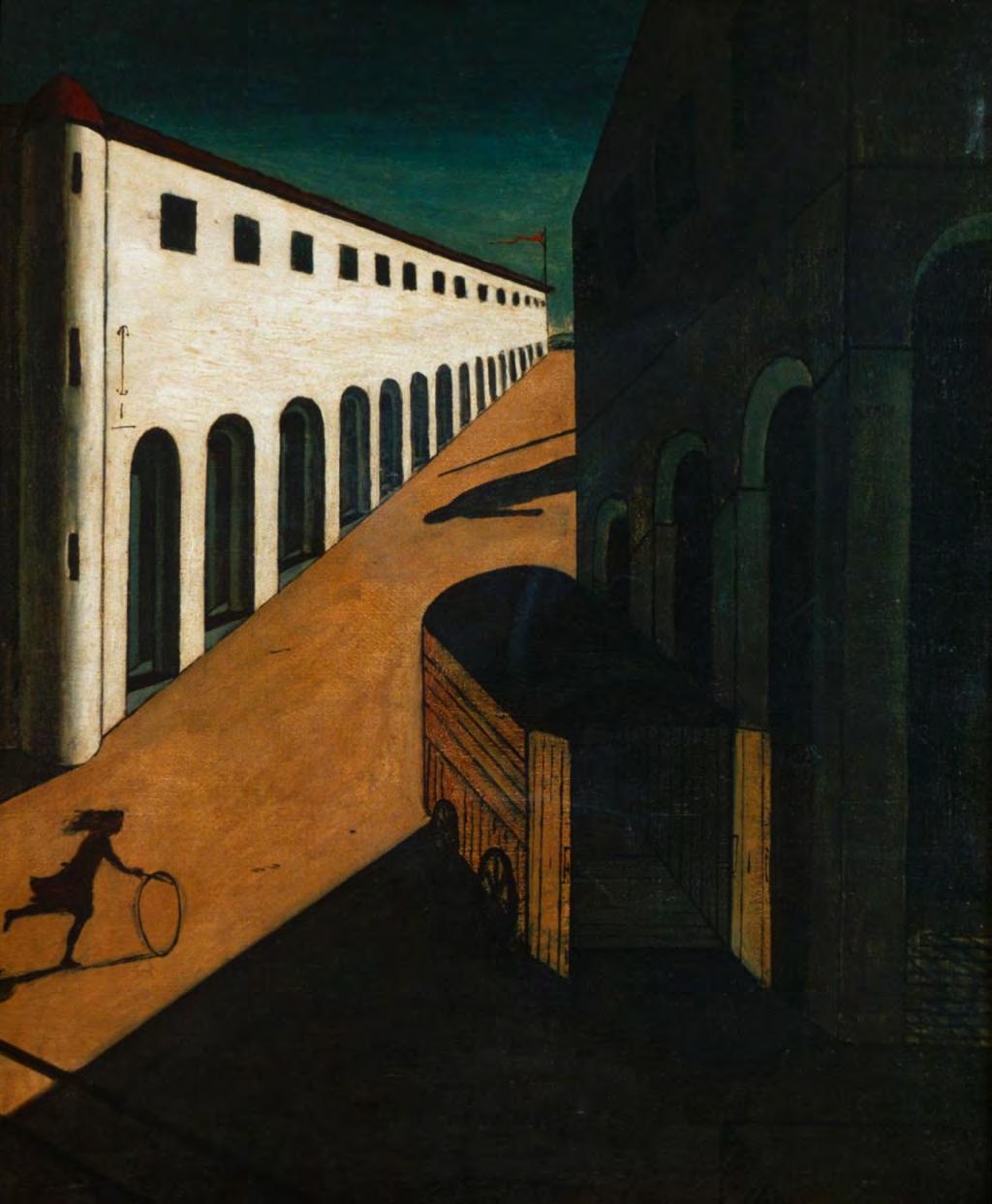Giorgio de Chirico: He began painting nightmare fantasies 15 years before Surrealism existed. He relied upon irrational childhood fears for his subjects.