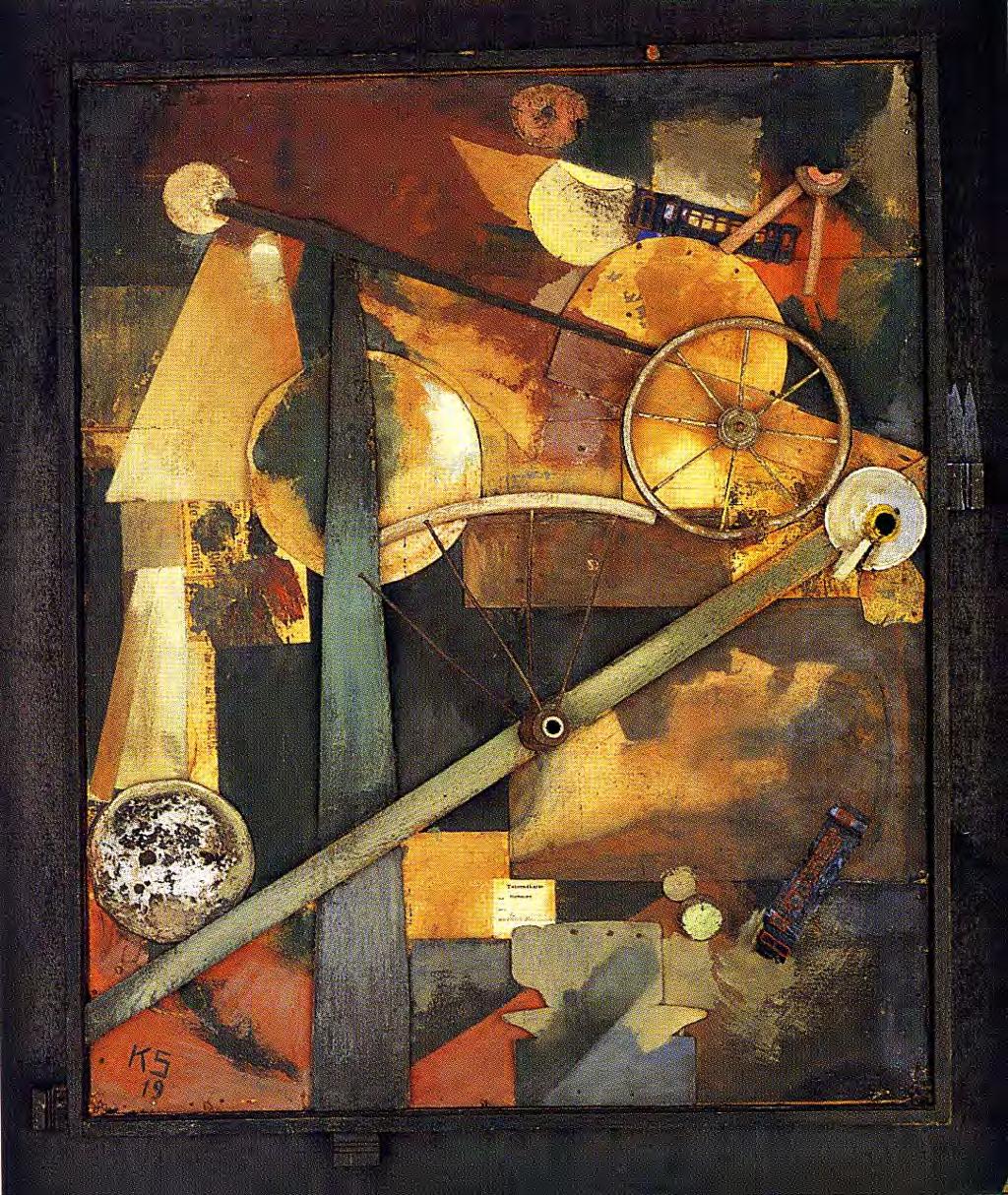 Kurt Schwitters: When asked, What is art? he answered What isn t? He incorporated junk and found materials into his art.