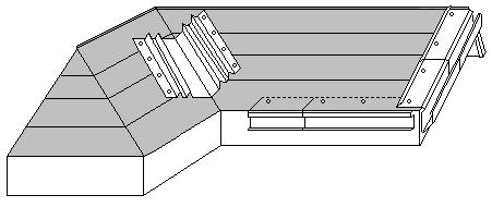 ASTM D226 Type II Asphalt Re-Roof: Per local building code.