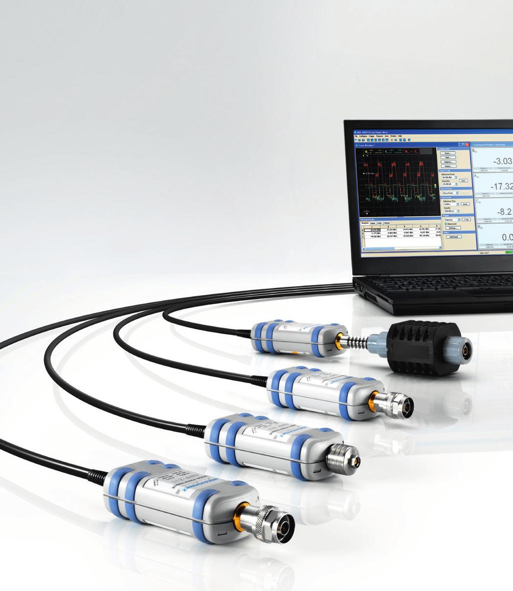 High quality and reliability Examples of R&S NRP power sensors.