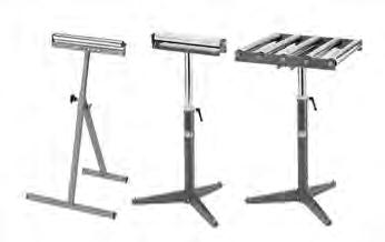 The SHOP FOX Heavy-Duty Roller Stands and Roller Tables make your Planer/Moulder safer and easier to use.