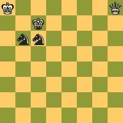 85. Nd7 was drawn from a won position - and to be fair, neither opponent thought checkmate to be possible at all. Example #2: 109. Ka1 86. h8=q 109. 86. Nb6# 110.