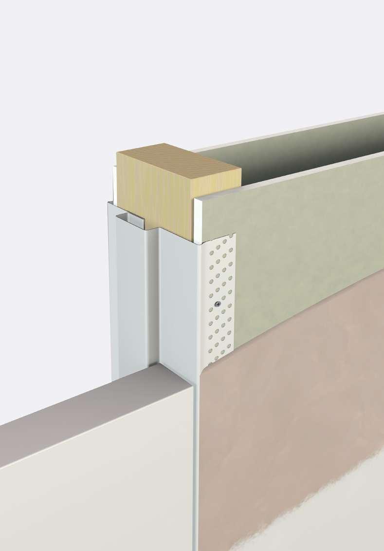 4 The Arriva frame is a split-type jamb that clips together The doors can be tted either with our own surface- around the nished wall construction (such as stud and mounted butt hinges, or with
