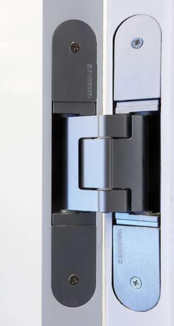 Arriva options FD60 Tectus 3D hinge Skirting The Tectus TE527 3D hinge is supplied when concealed hinges are required on a doorset that needs a re rating of up to 60 minutes.