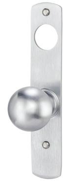 BE blank escutcheon is available, specify 373L-BE. * 880 Stainless Steel Trim used with fire rated rim device on wood doors.