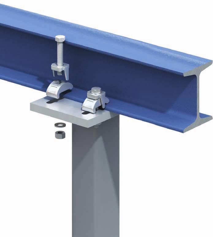 18 Girder Clamps by Lindapter Type LR A versatile, self-adjusting clamp designed to suit a range of flange thicknesses.