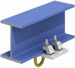 Quick and easy to install Offer the pre-assembled location plate up to the beam ensuring it is positioned centrally to it.