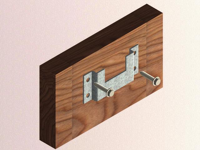 Locate the mounting blocks horizontally on the wall as shown in Fig. 13.