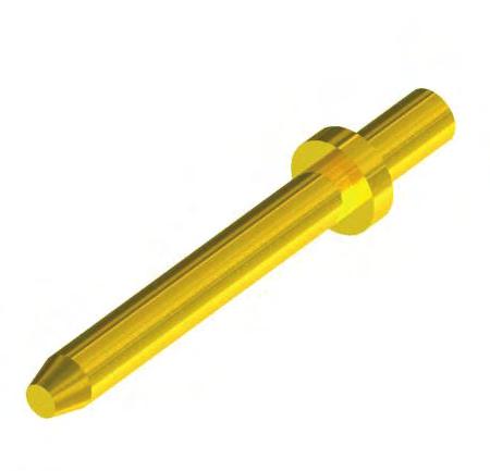 CONNECTOR PINS - STRAIGHT See page 91/92 for recommended Anvil and Punch 460 - XXXX - XX - XX - 00 L Length Pin Brass Dash Pin RoHS -03 Gold over Nickel -04 Electro-Tin Fig.