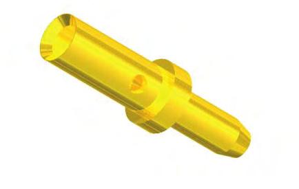 CONNECTOR PINS - PATCHCORD CRIMP See page 92 for recommended Crimping Pliers 46X - 3XXX - XX - XX - XX Insulator Colour Socket Pin Brass Dash Pin RoHS -03 Gold over Nickel Insulation Colour Code