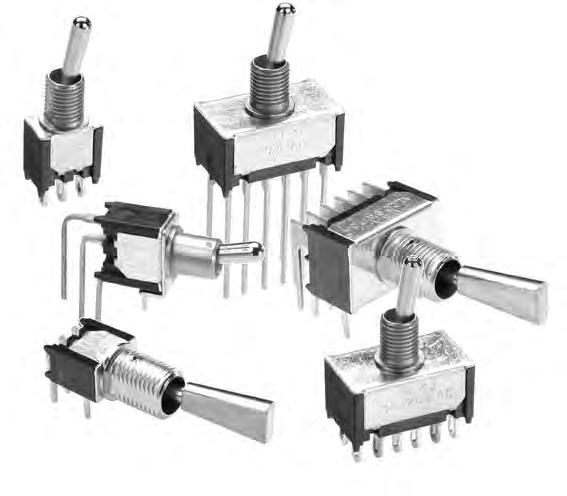 TT, Tiny Toggle Switch Features Compact design Vertical and horizontal right angle versions available Typical performance characteristics Contact configuration..........................., and pole Contact timing.