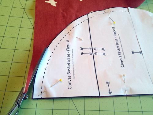 Using the printed arrows as your guide, align each A piece with a corresponding B piece to create four quarter circle segments.
