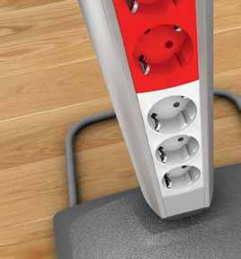 Innovative square foot The foot has a steel clamp that can be unfolded for extra support.