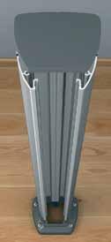 Posts could be fed from the floor or along the floor Floor fixing for feeding from the floor as a