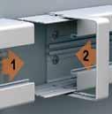 Easy installation without instructions Mounted directly without adaptations Mounted when trunking is in place.