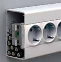 Easy and safe mounting No risk of installing the trunking upside-down The trunking form guides the