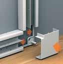 Large tolerances when cutting and fixing the trunking Self-guiding mounting of the bend piece Perfect