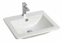 Unisono semi-inset basin - flush