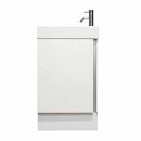 Door hinged left or right side Ideal for the small ensuite or powder room,