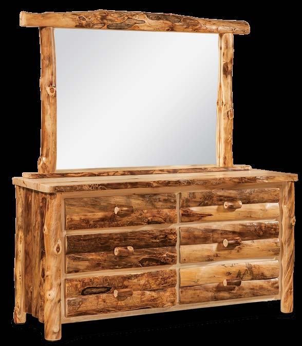 w/mirror 6 Drawer Dresser w/mirror slab