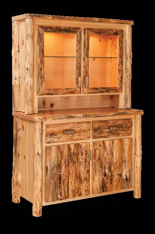 Small Kitchen Hutch w/touch Light