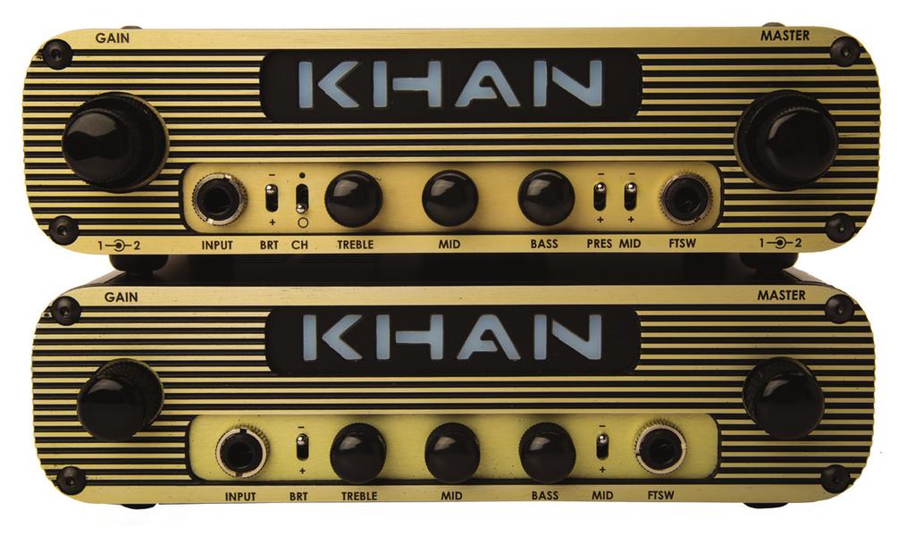 Welcome and congratulations on purchasing a Khan Pak Amp. The Khan Pak is a full featured Vacuum Tube Guitar Amplifier.