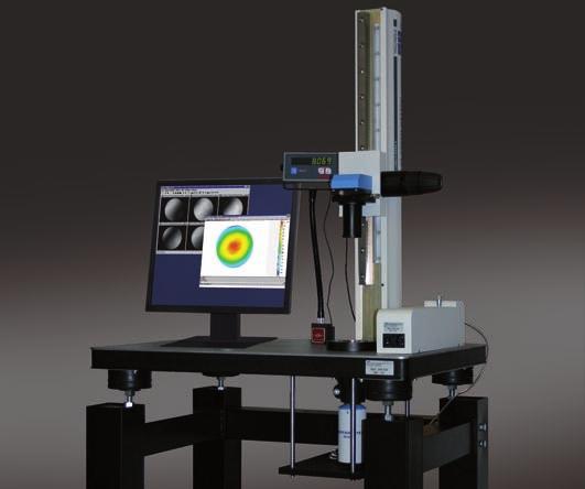 Measuring station for fast testing of plane optical components.