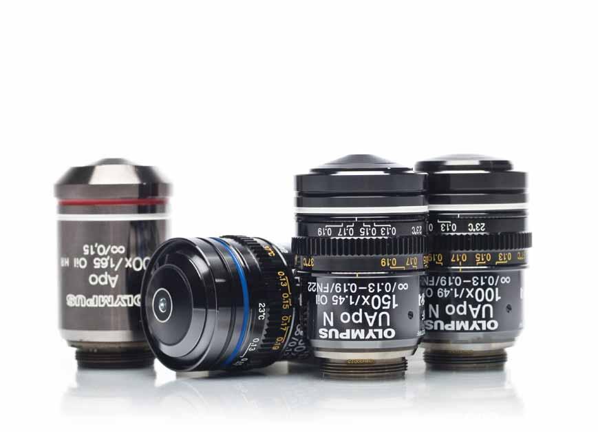 The Largest Selection of TIRF Optics on the Market Olympus offers six high numerical aperture objectives (available separately) that represent the most comprehensive line of TIRF optics including: