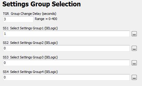 Figure 14 SEL 787 group setting selection 5.2.3 Settings compare This feature allows the user to compare settings between databases.