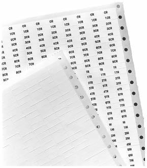 ags are peel-off with sticky backing for easy placement on relays. -HN -N Blank Identification ags contains sheets of blank identification tags for customer specialized printing.