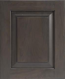 door style in Hickory finished in Slate Harbor door style in Hickory finished in