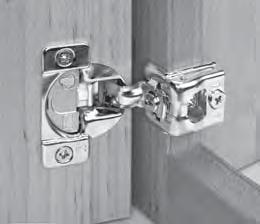 CONSTRUCTION UPGRADES GENTLE-TOUCH (SOFT-CLOSE) HINGE UPGRADE Heavy-duty, high-quality steel, concealed 6-way hinge Features a new