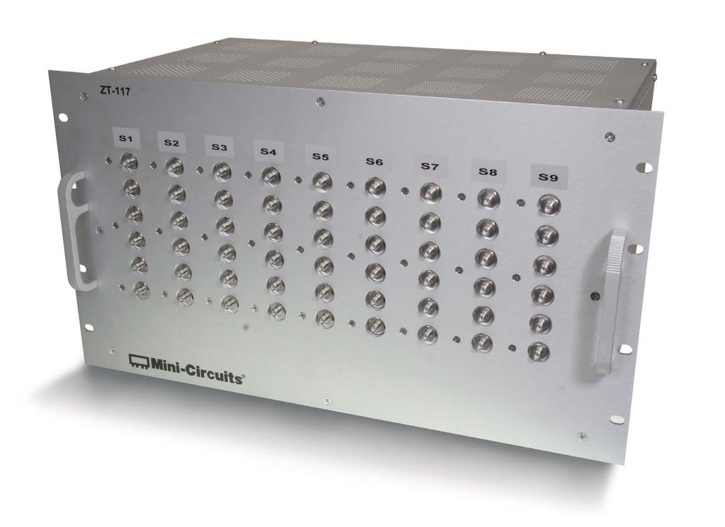 SIGNAL DISTRIBUTION Model ZT-117 ZT-117 800-2000 MHz Multi-Channel RF Signal Distribution Rack Functional Description Common in all testing environments, multiple splitters are required to distribute