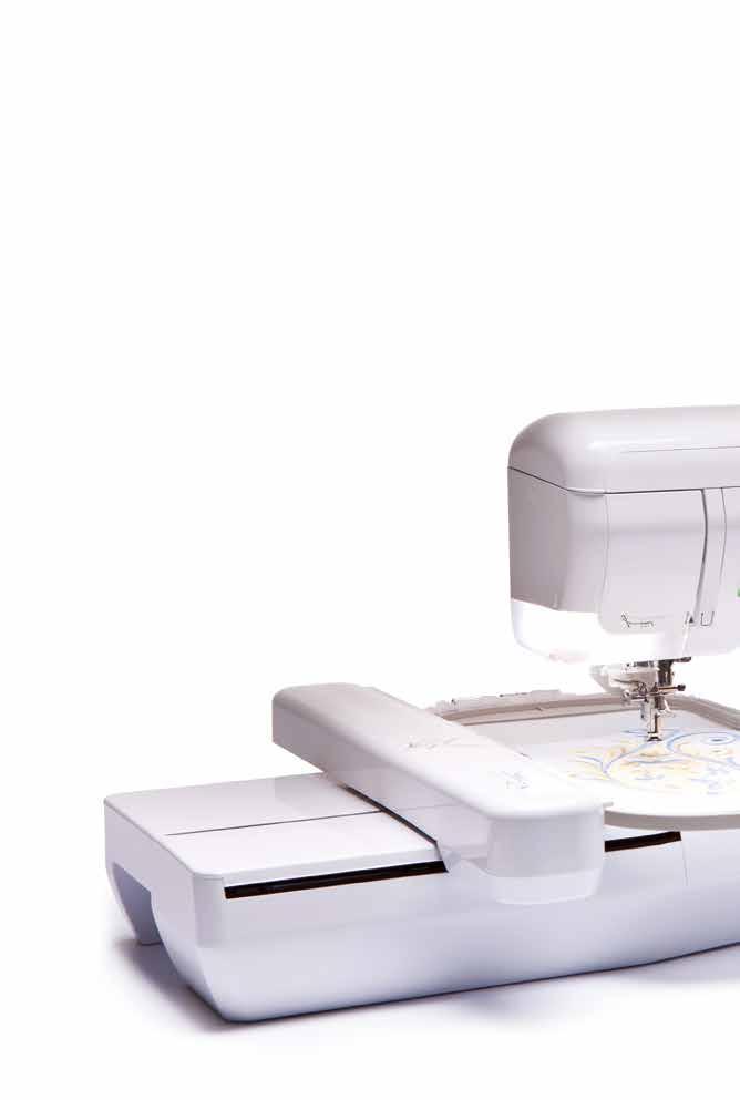 Features and functions Large embroidery area 300 x 180 mm embroidery