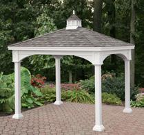 All of our gazebos are built with a solid sub floor system of pressure treated 2x6 joist,with a minimum of 16 centers.