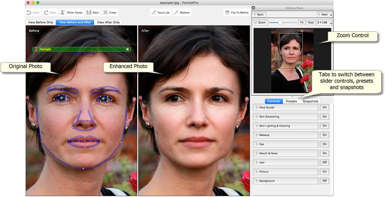 34 PortraitPro 17 Check For Updates... Launches the default web browser to show whether you have the latest version of PortraitPro.
