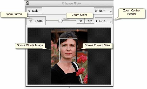 36 PortraitPro 17 side by side, as shown in the screen-shot above. The tabs above the images control the layout of the working view.