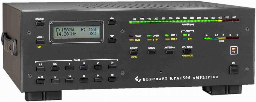 ELECRAFT KPA1500 1500-WATT AMPLIFIER OWNER S MANUAL Revision A1 (Draft),